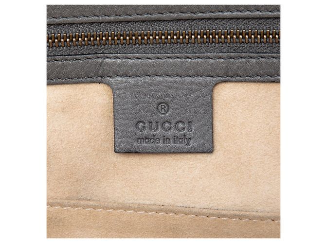 Gucci 1973 Handtasche Medium aus grauem Kalbsleder - Ansicht 5