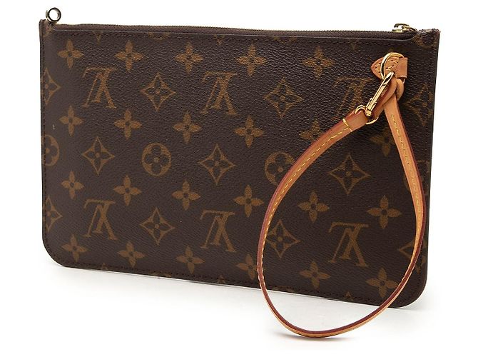 Pouch Louis Vuitton Monogram Neverfull MM Marrone - vue 2