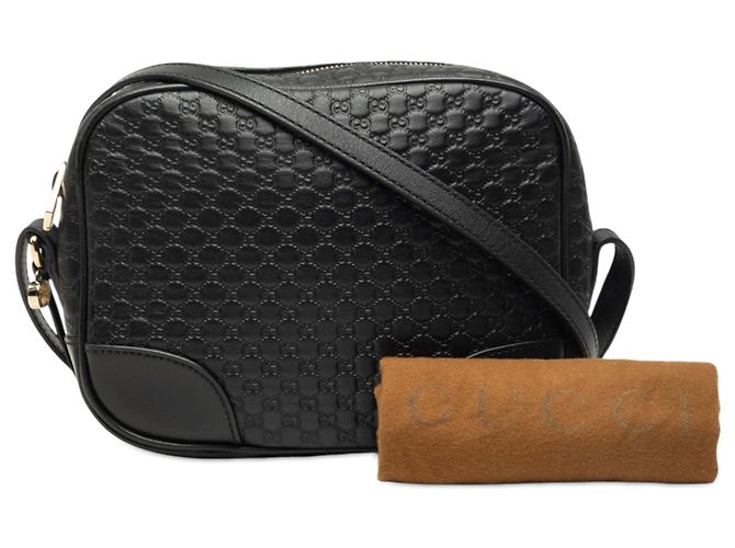Borsa a tracolla Gucci Bree Microguccissima nera Nero - vista 7