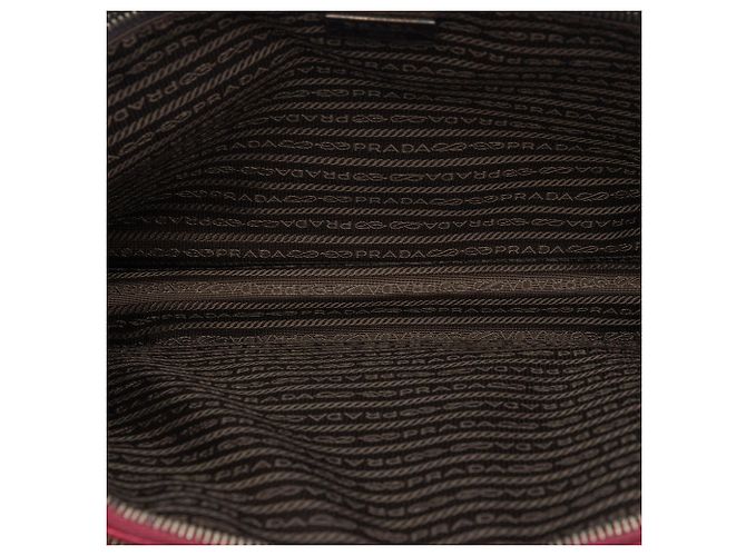 Borsa business Prada Saffiano rossa Rosso - vista 4