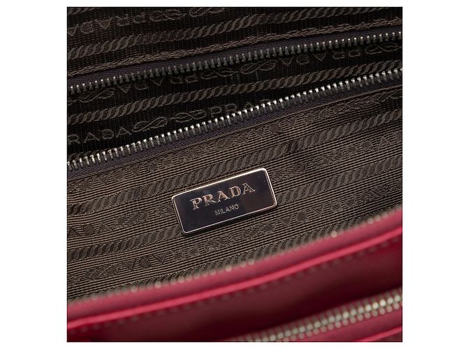 Borsa business Prada Saffiano rossa Rosso - vista 5