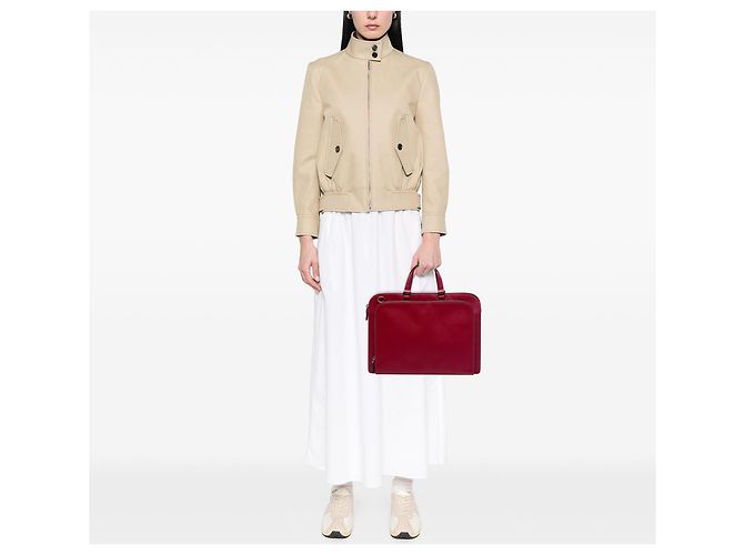 Borsa business Prada Saffiano rossa Rosso - vista 6