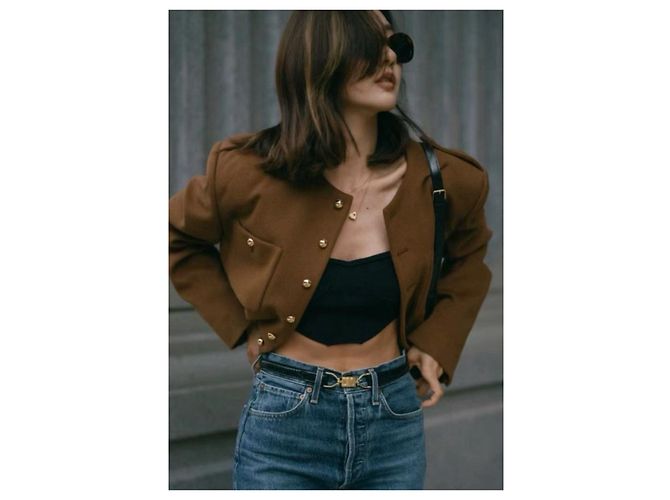 Céline Wool Jacket Camel Size 36 Multiple colors - view 9