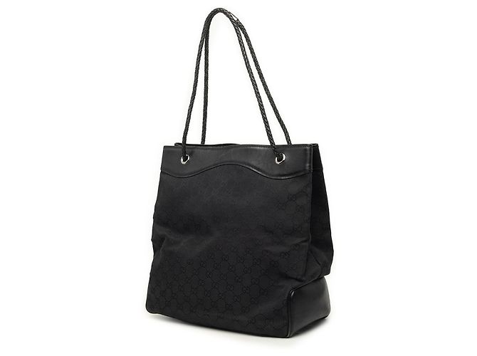 Borsa Tote Gucci GG Canvas Gifford nera Nero - vista 2