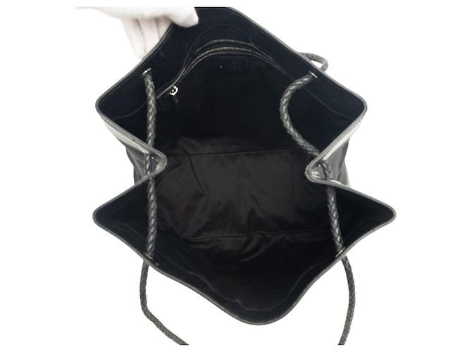 Borsa Tote Gucci GG Canvas Gifford nera Nero - vista 4