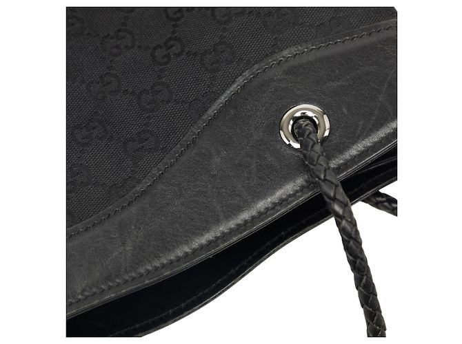 Borsa Tote Gucci GG Canvas Gifford nera Nero - vista 6