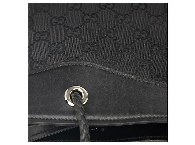 Borsa Tote Gucci GG Canvas Gifford nera Nero - vista 7