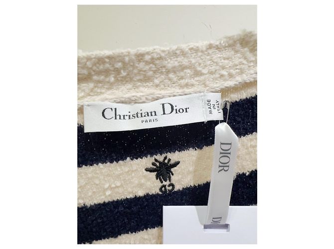 Dior Strickpullover aus Baumwolle mit Bienenstickerei Mehrfarben - Ansicht 2