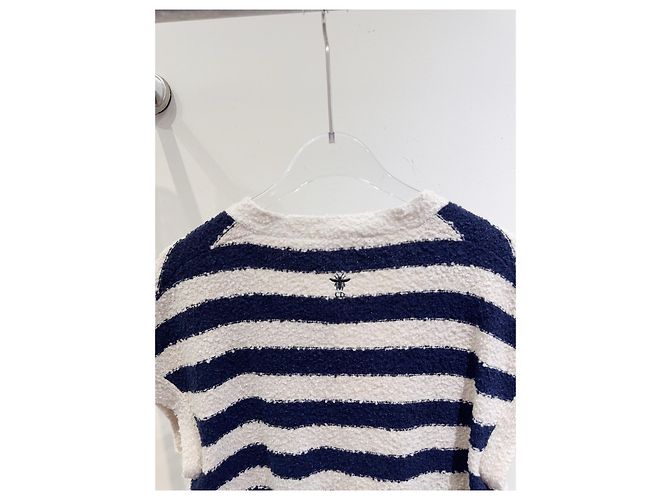 Dior Strickpullover aus Baumwolle mit Bienenstickerei Mehrfarben - Ansicht 5
