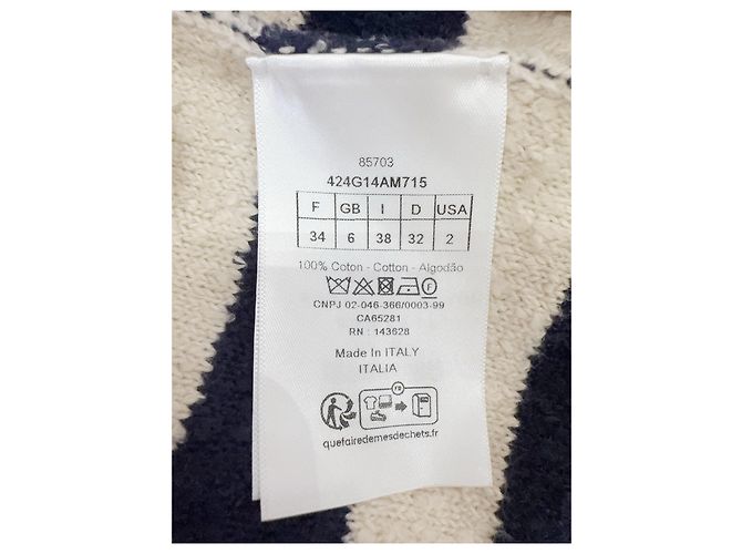 Dior Strickpullover aus Baumwolle mit Bienenstickerei Mehrfarben - Ansicht 6