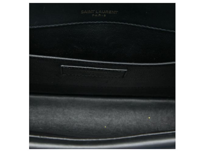 Borsa a tracolla Sulpice Medium in pelle monogramma nera Saint Laurent Nero - vista 4