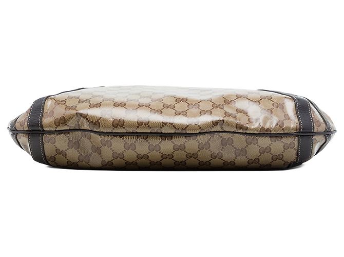 Beige Gucci GG Crystal Abbey Convertible Tote Satchel mit D-Ring - Ansicht 3