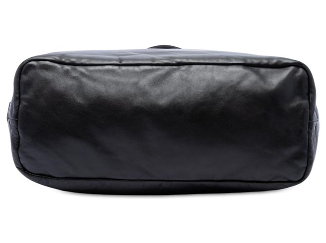 Borsa reversibile Prada in Tessuto e Nappa nera Nero - vista 3