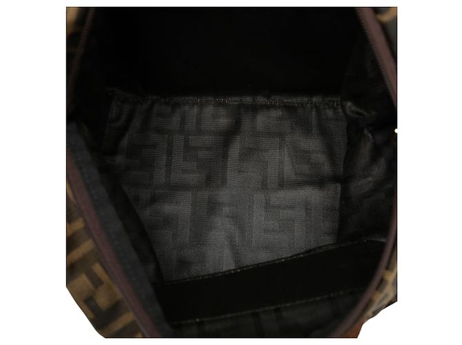 Borsa Fendi Zucca Canvas marrone - vista 4