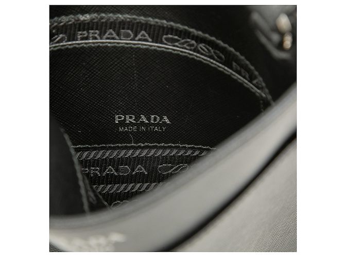 Borsa crossbody Prada Saffiano nera Nero - vista 5
