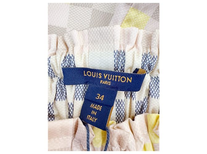 Falda Louis Vuitton Estampado Damier Check Poliamida 34 Multicolor - vista 4