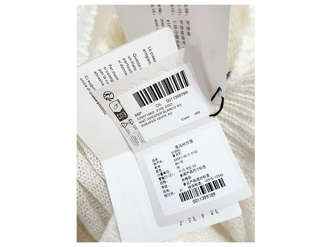 Loewe Strickjacke aus Wolle und Mohair Mischung Weiß Mehrfarben - Ansicht 5