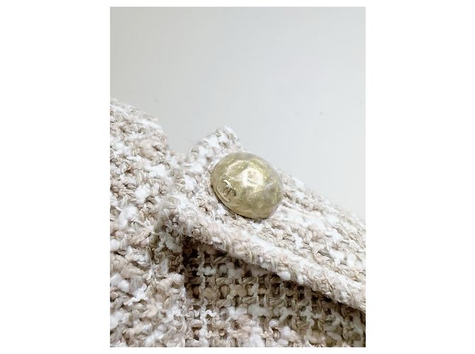 Chanel Wool Jacket Beige Size 34 Multiple colors - view 3