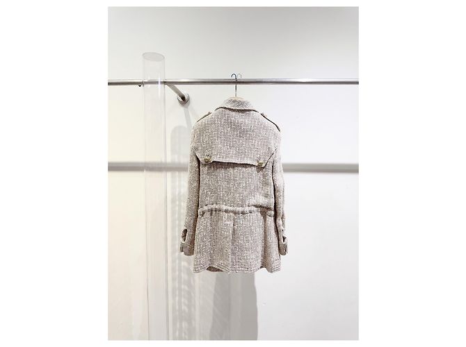 Chanel Wool Jacket Beige Size 34 Multiple colors - view 4