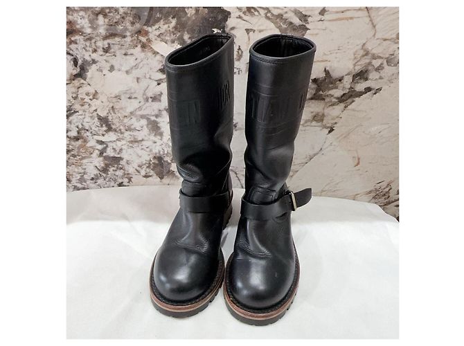 Botas Dior de piel negra Multicolor - vista 2