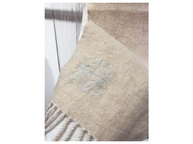 Sciarpa Loewe in cashmere beige Multicolore - vista 2