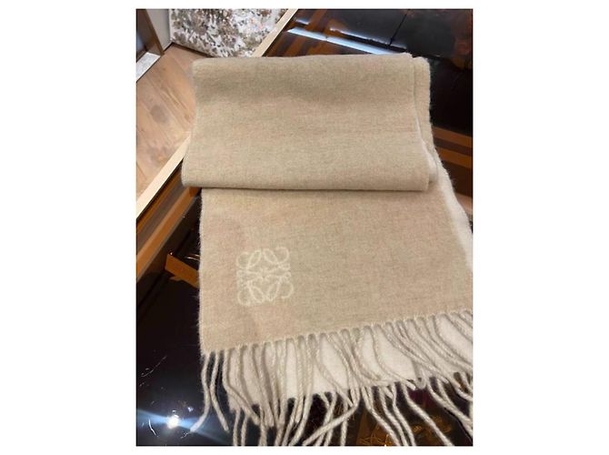 Sciarpa Loewe in cashmere beige Multicolore - vista 7