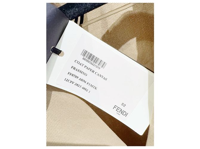 Fendi Camel Wool Oversized Coat Multiple colors - view 3