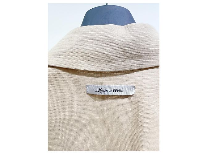 Fendi Camel Wool Oversized Coat Multiple colors - view 4