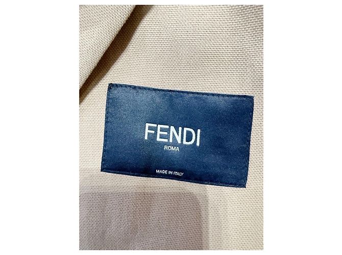Fendi Camel Wool Oversized Coat Multiple colors - view 6