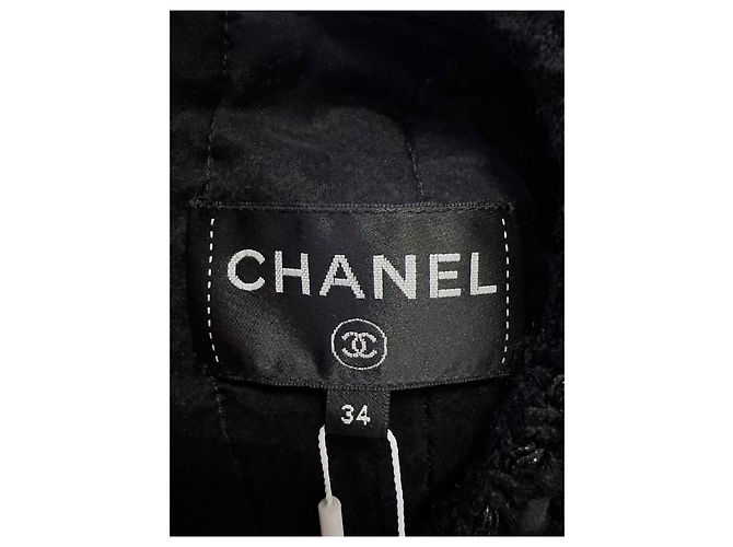 Chanel Kleid aus Tweed in Navy Größe 34 Mehrfarben - Ansicht 4