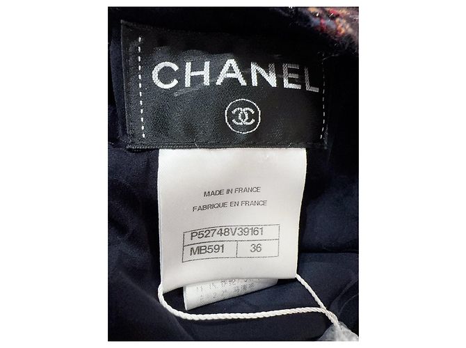 Chanel Tweed Kleid Mehrfarbig Größe 36 Mehrfarben - Ansicht 5