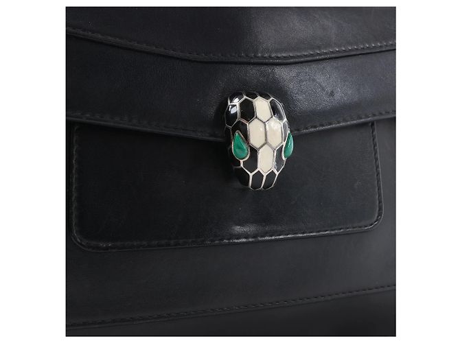 Bulgari Borsa a tracolla in pelle con catena BVLGARI Serpenti in nero Grigio - vista 11