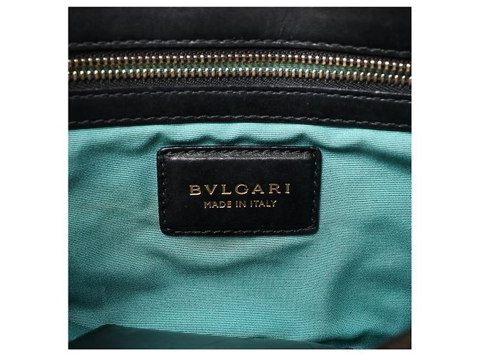 Bulgari Borsa a tracolla in pelle con catena BVLGARI Serpenti in nero Grigio - vista 16