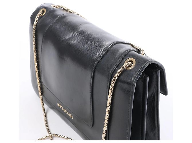 Bulgari Borsa a tracolla in pelle con catena BVLGARI Serpenti in nero Grigio - vista 5