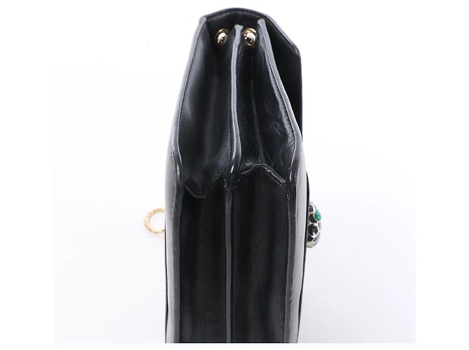 Bulgari Borsa a tracolla in pelle con catena BVLGARI Serpenti in nero Grigio - vista 9