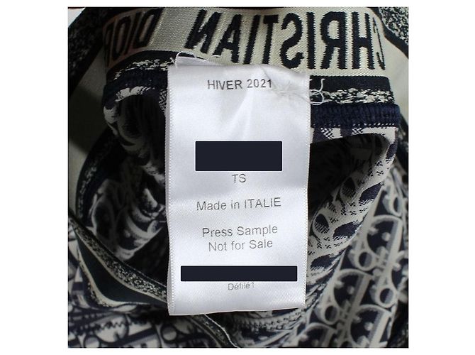 Conjunto de Baño Christian Dior Oblique Blanco Azul oscuro - vista 8