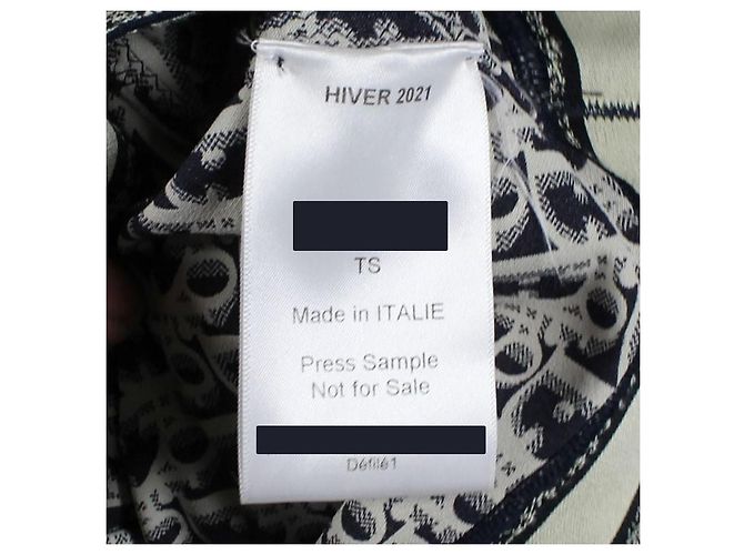 Conjunto de Baño Christian Dior Oblique Blanco Azul oscuro - vista 9