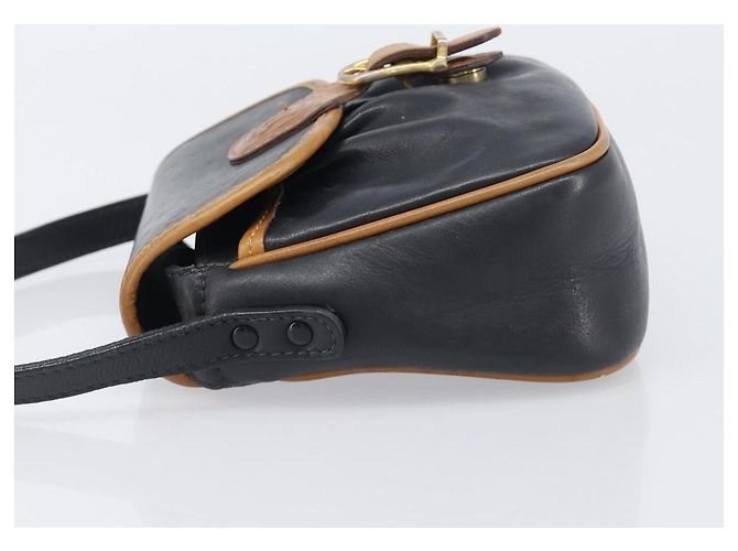 Céline Celine Flap Shoulder Leather Nero - vista 4