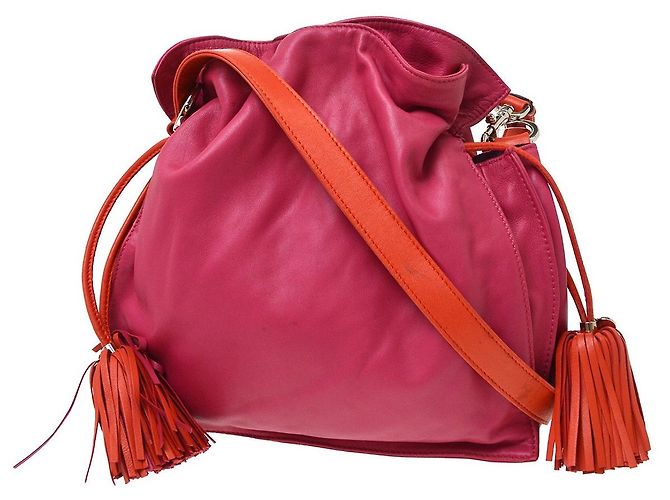 Loewe Flamenco Leather Small Rosa - vista 2