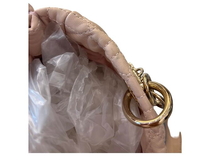 Borsa Tote Christian Dior Lady Cannage in pelle Rosa - vista 7