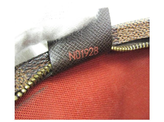 Louis Vuitton Trousse Make Up Damier Canvas Marrone - vista 5