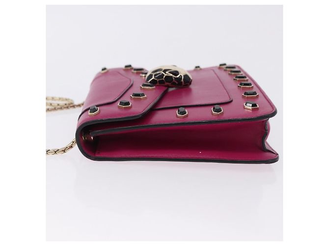 Bulgari Bvlgari Serpenti Forever Piccolo in Pelle Decorato Rosa - vista 4