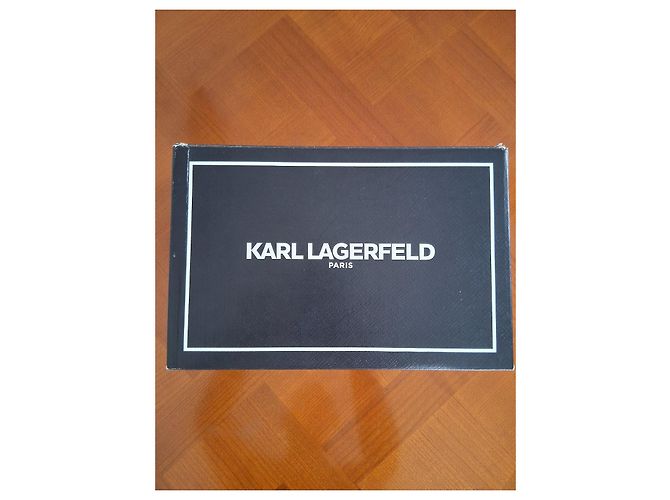 Sandali Karl Lagerfeld in pelle nera Nero - vista 2