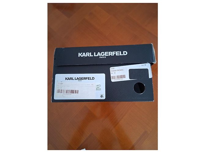 Sandali Karl Lagerfeld in pelle nera Nero - vista 5