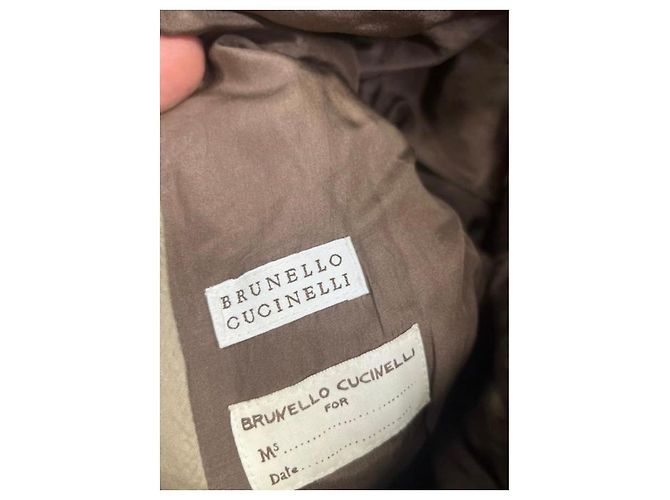 Giacca Brunello Cucinelli Marrone IT 44 / L Usata - vista 6