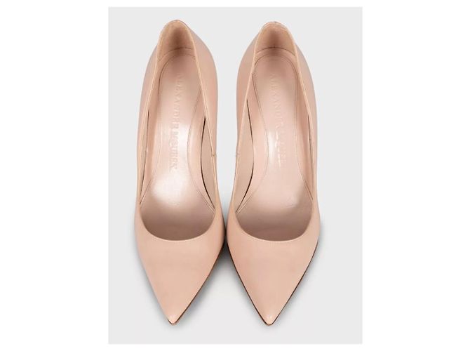 Décolleté stiletto a punta Alexander McQueen Beige EU 37 Usate - vista 2