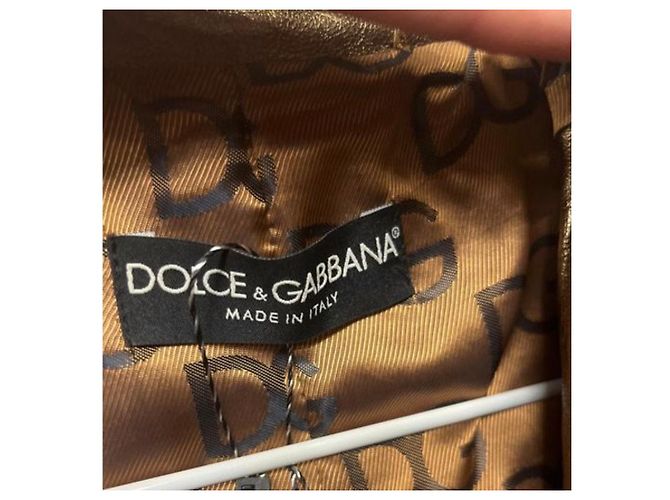 Dolce & Gabbana Brown Leather Jacket with Patch Pockets IT 40 / S Pre-owned - view 6