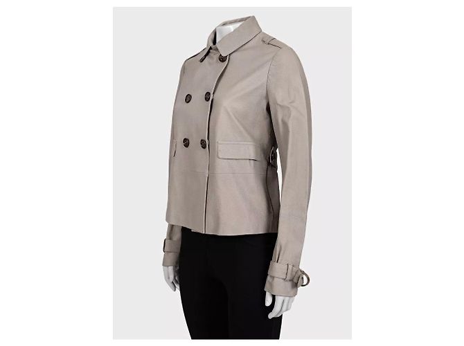 Brunello Cucinelli beige Lederjacke - IT 42 / M gebraucht - Ansicht 2