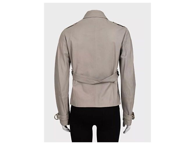 Brunello Cucinelli beige Lederjacke - IT 42 / M gebraucht - Ansicht 3