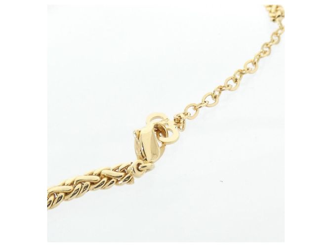 Collana Christian Dior trasparente e dorata D'oro - vista 4